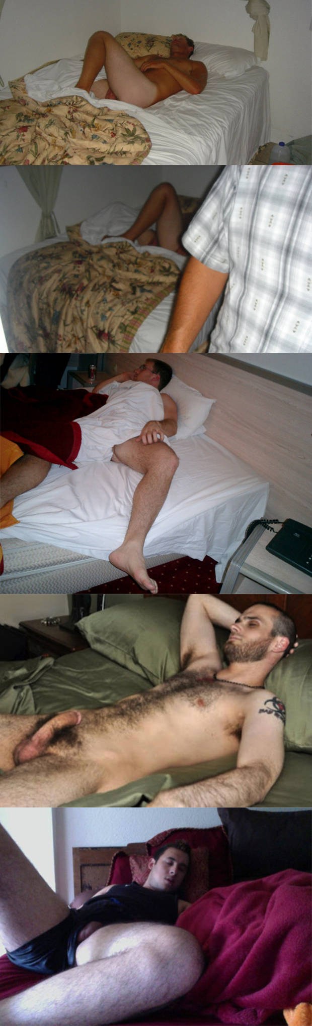 Sleeping drunken man gay-porno