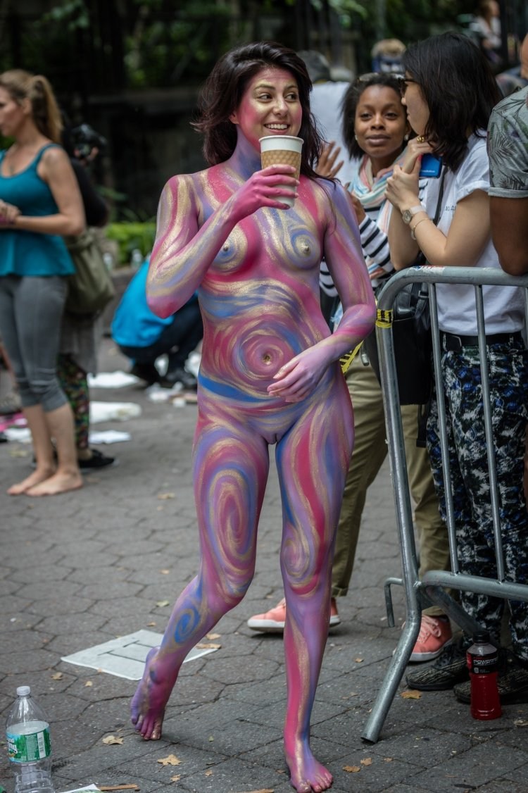Body art festival naked
