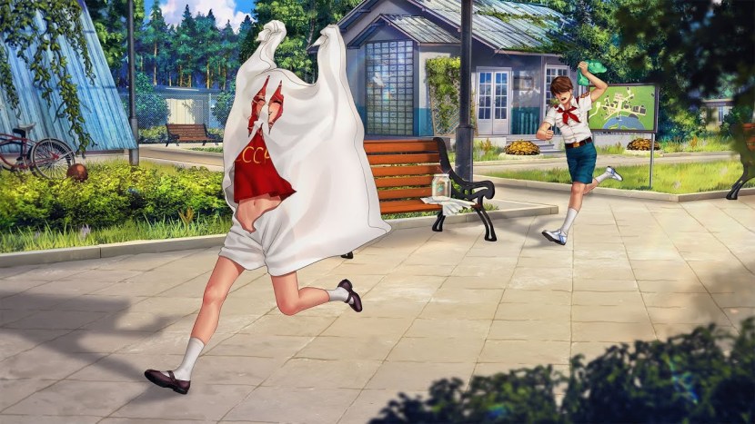 Mikako Zhang in a dress