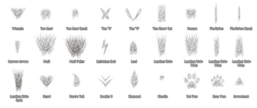 Forms and varieties of pussies