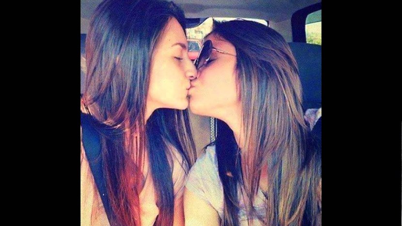 Passionate Kiss Lesbian Tits