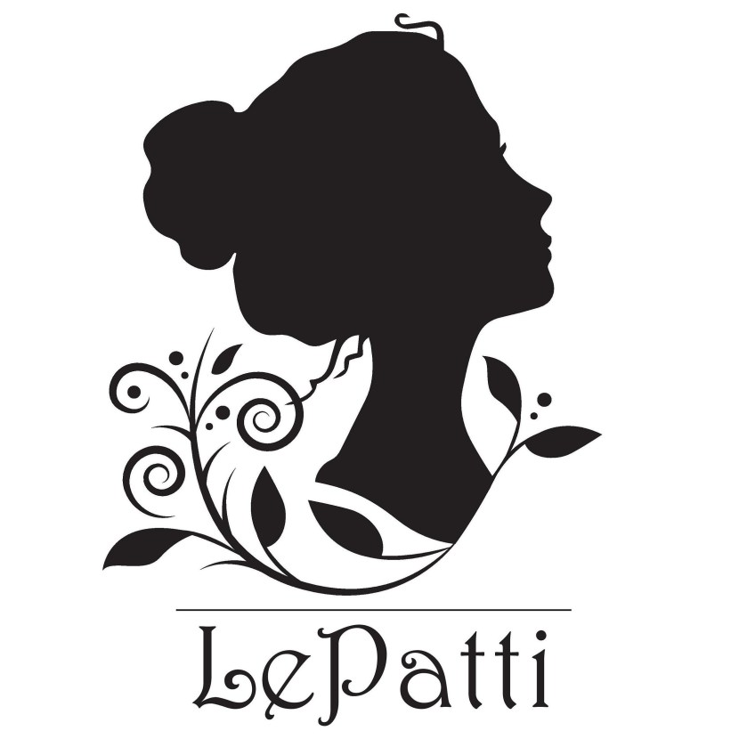 The silhouette of a female person