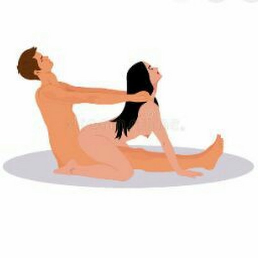 Anal in the position standing in hand