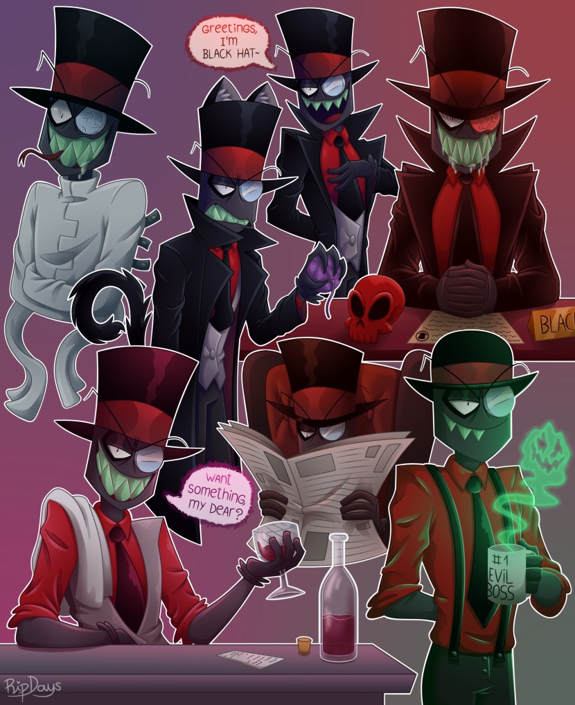 Villainous Black Hat Art Art