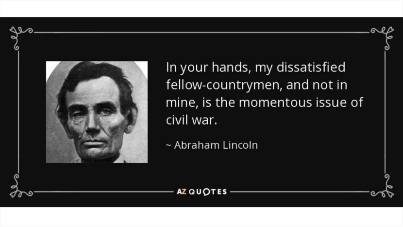 Lincoln ABOUT DEMOCRACY