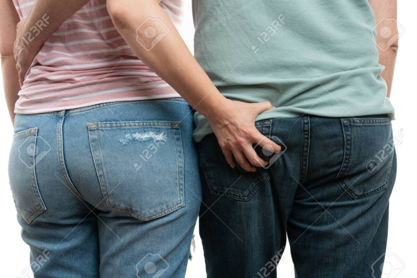 Member through jeans