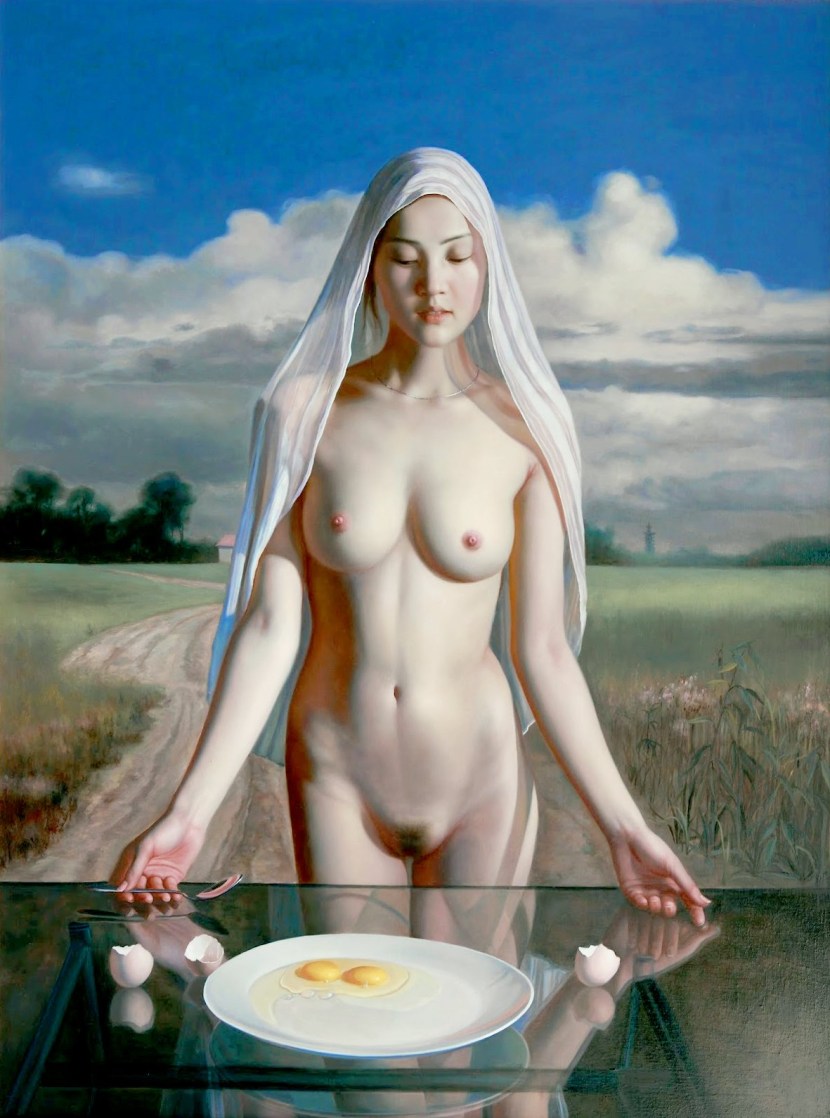 Unusual erotic painting