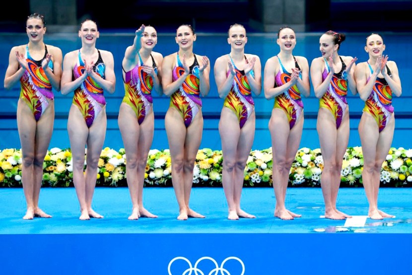 Synchronous swimming Olympics 2021 in Tokyo Russia
