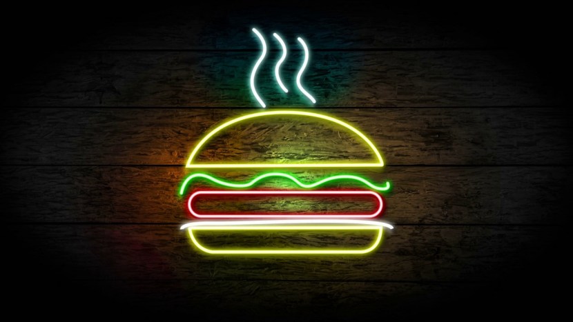 "Neon sign (burger)"