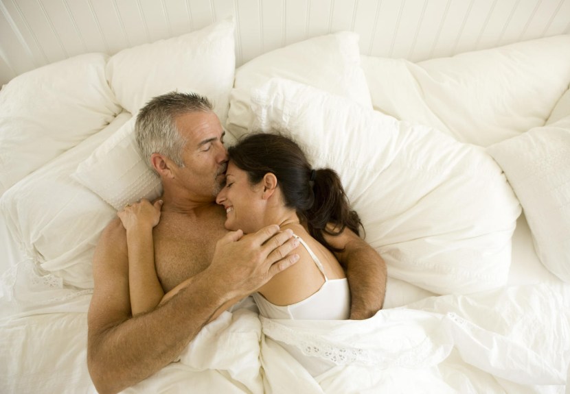 Young girl and adult man