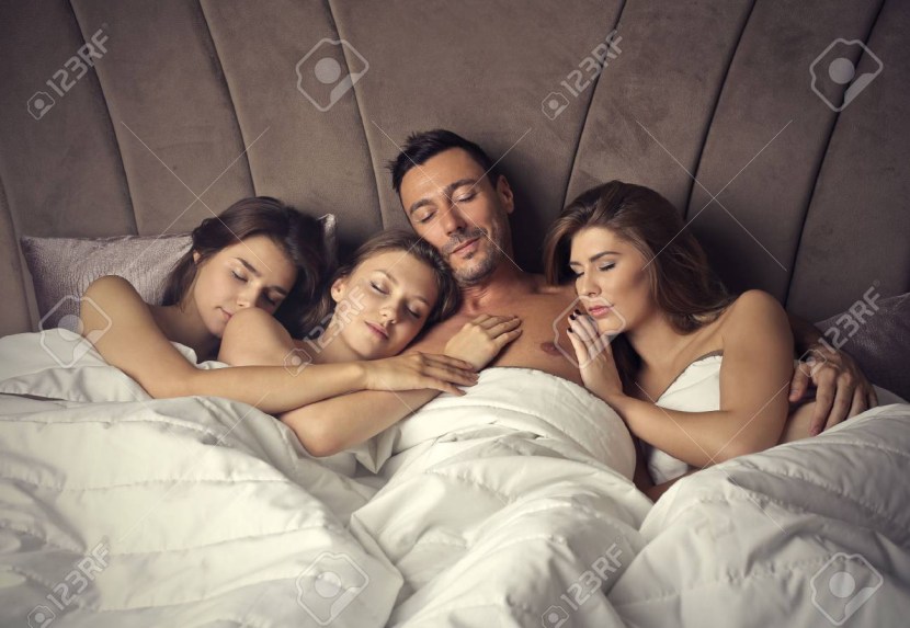 Wedding night in bed