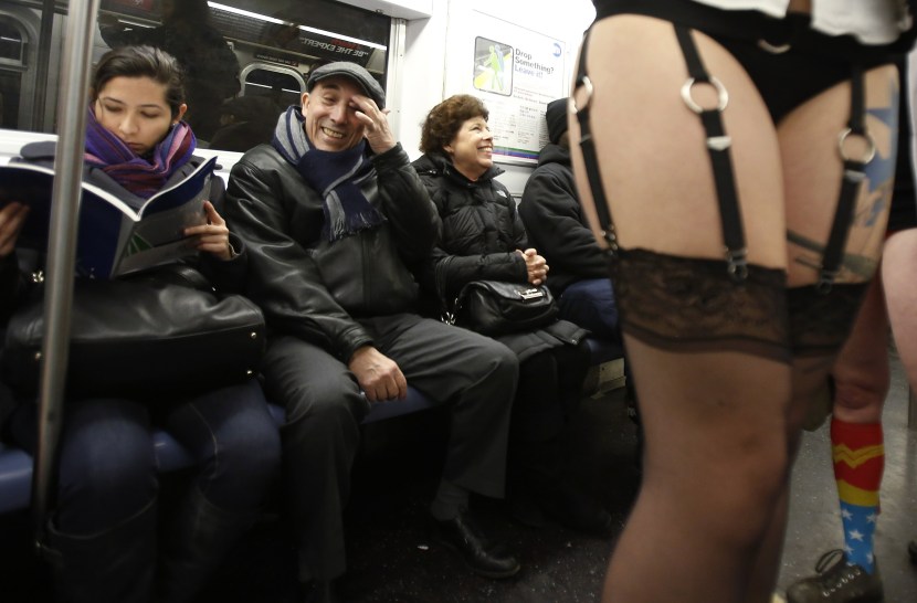 New York Metro without pants