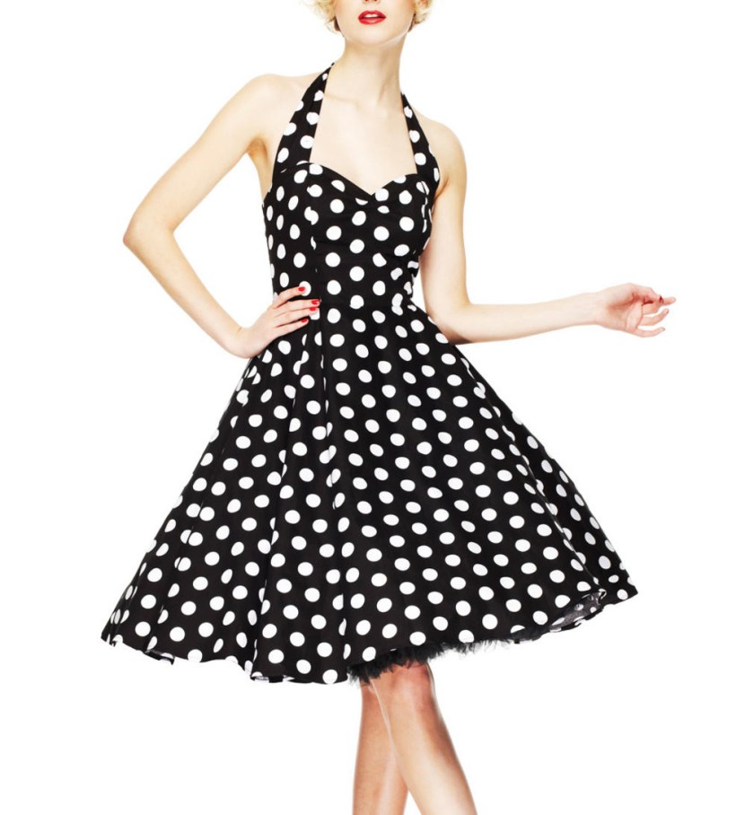 Girls black dress peas