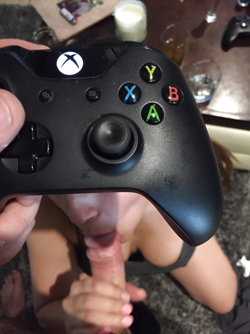 Blonde with glasses tits fuck