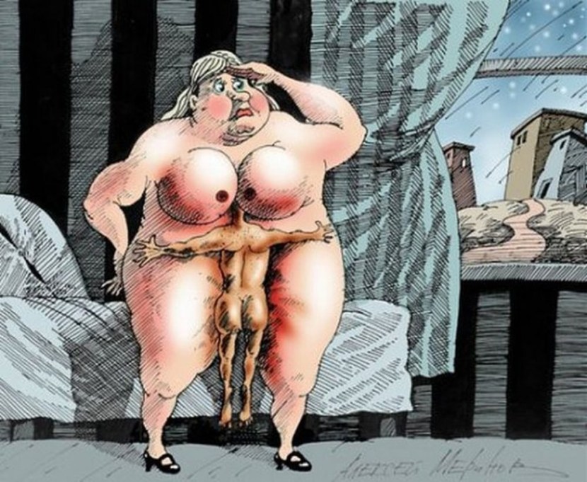 Pornographic caricatures