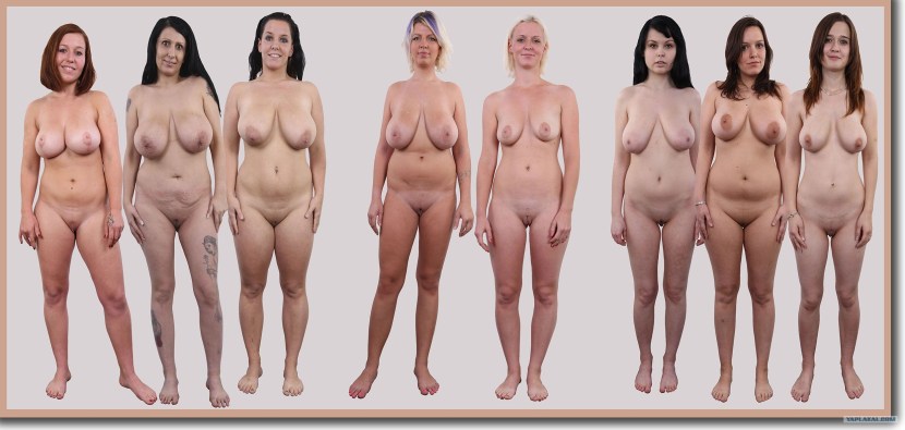Many naked women of different ages