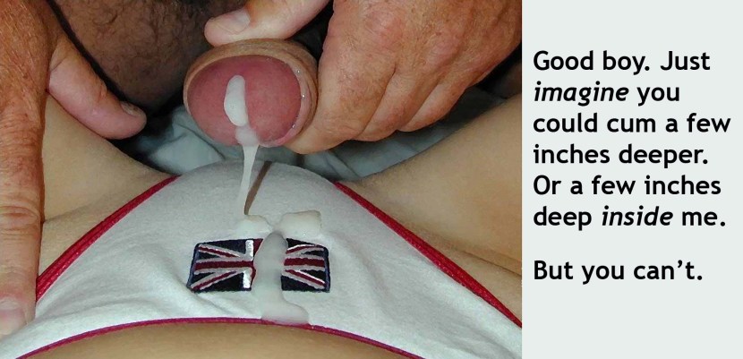 Put the panties in the vagina