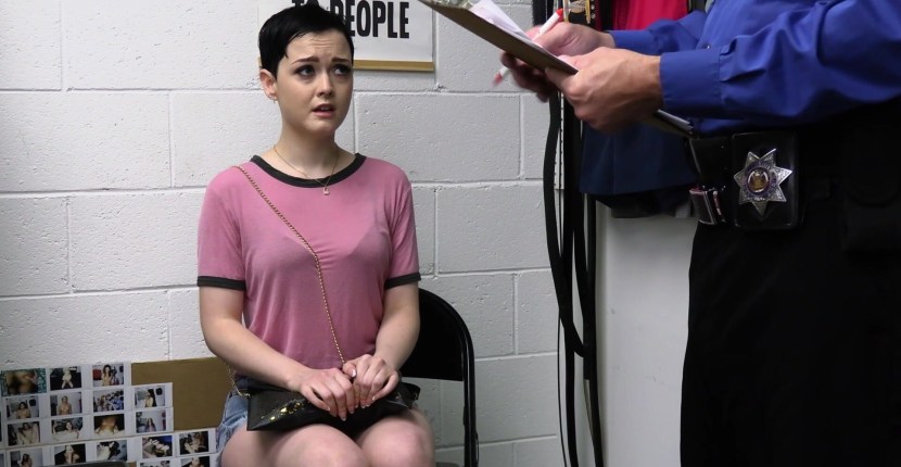 Teen Shoplifter Punished by A Horney Mall Cop