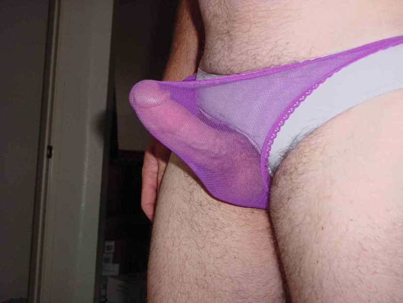 Men's huge members in shorts