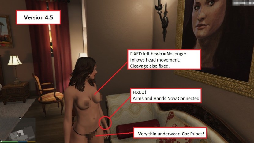 GTA 5 Amanda de Santa Naked