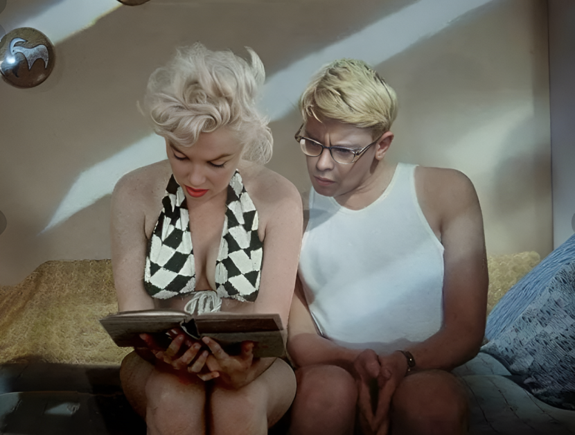 Shurik and Marilyn Monroe
