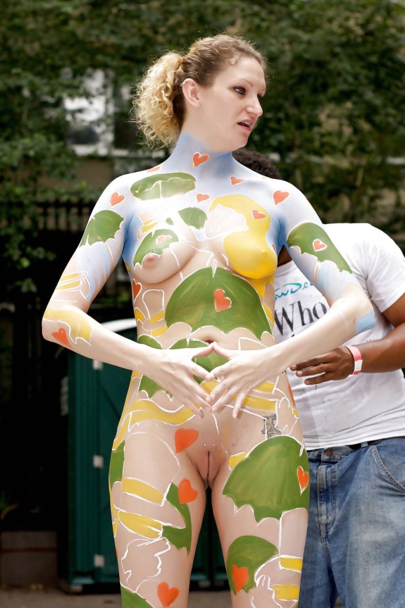 Body art festival naked