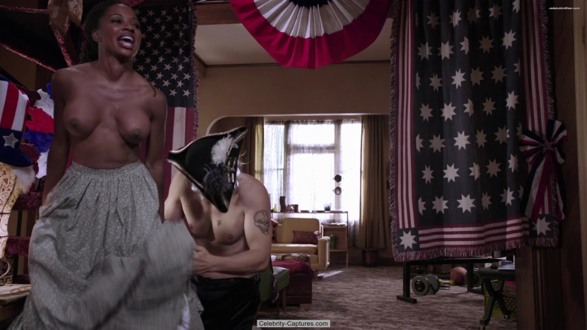 Naked Shanola Hampton in the series "Shameless", 2011