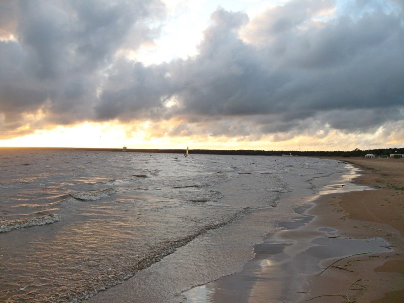 The child is in the blanket