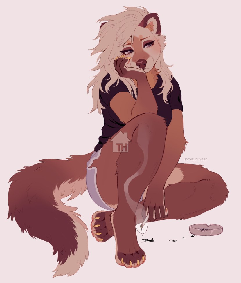 The bear hugs the girl