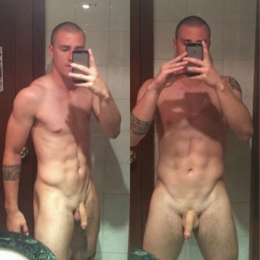 Young guy nude selfie