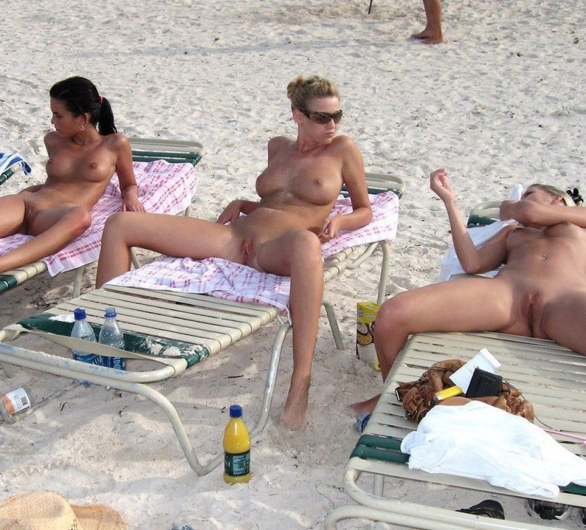 Excited member on the beach