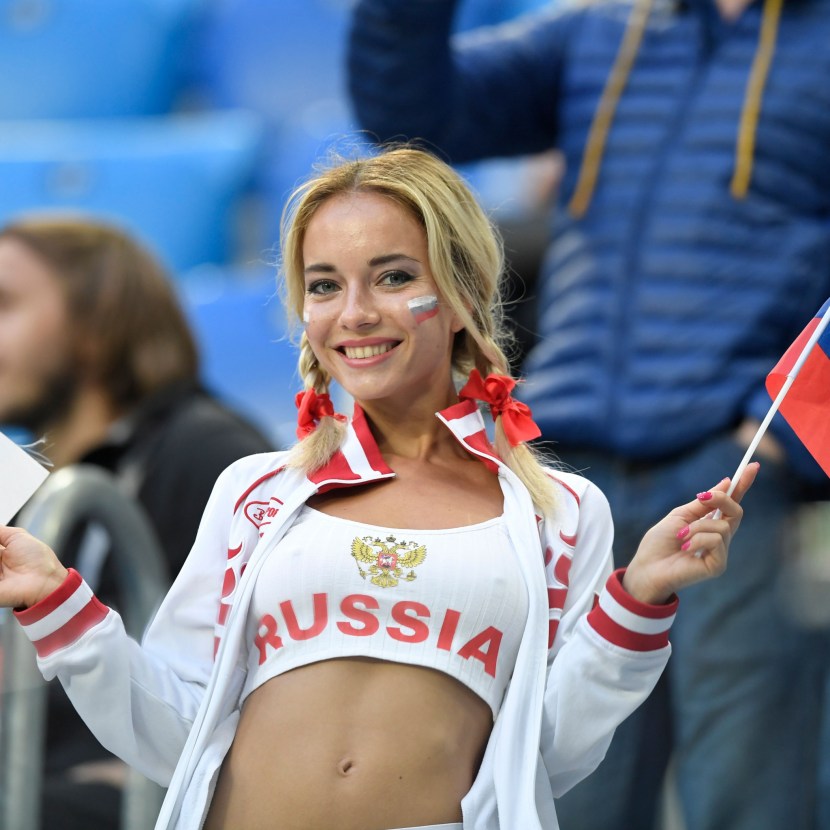 Fans of the 2018 World Cup Natalya Nemchinova
