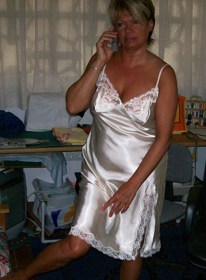 Elderly ladies in bras