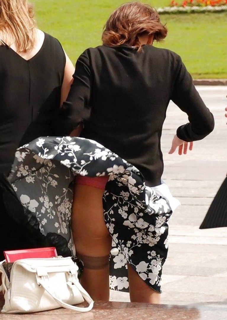 Japanese schoolgirls in micro skirts