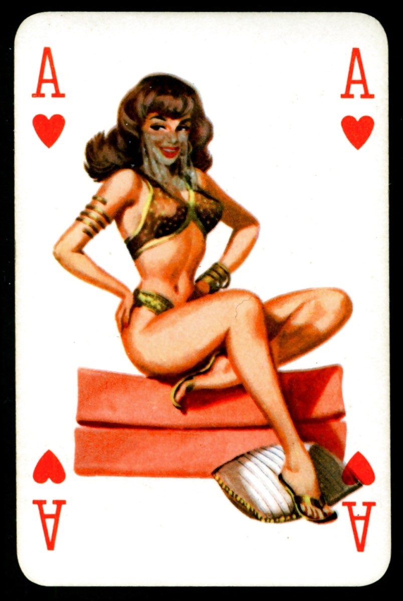 Playing cards with women