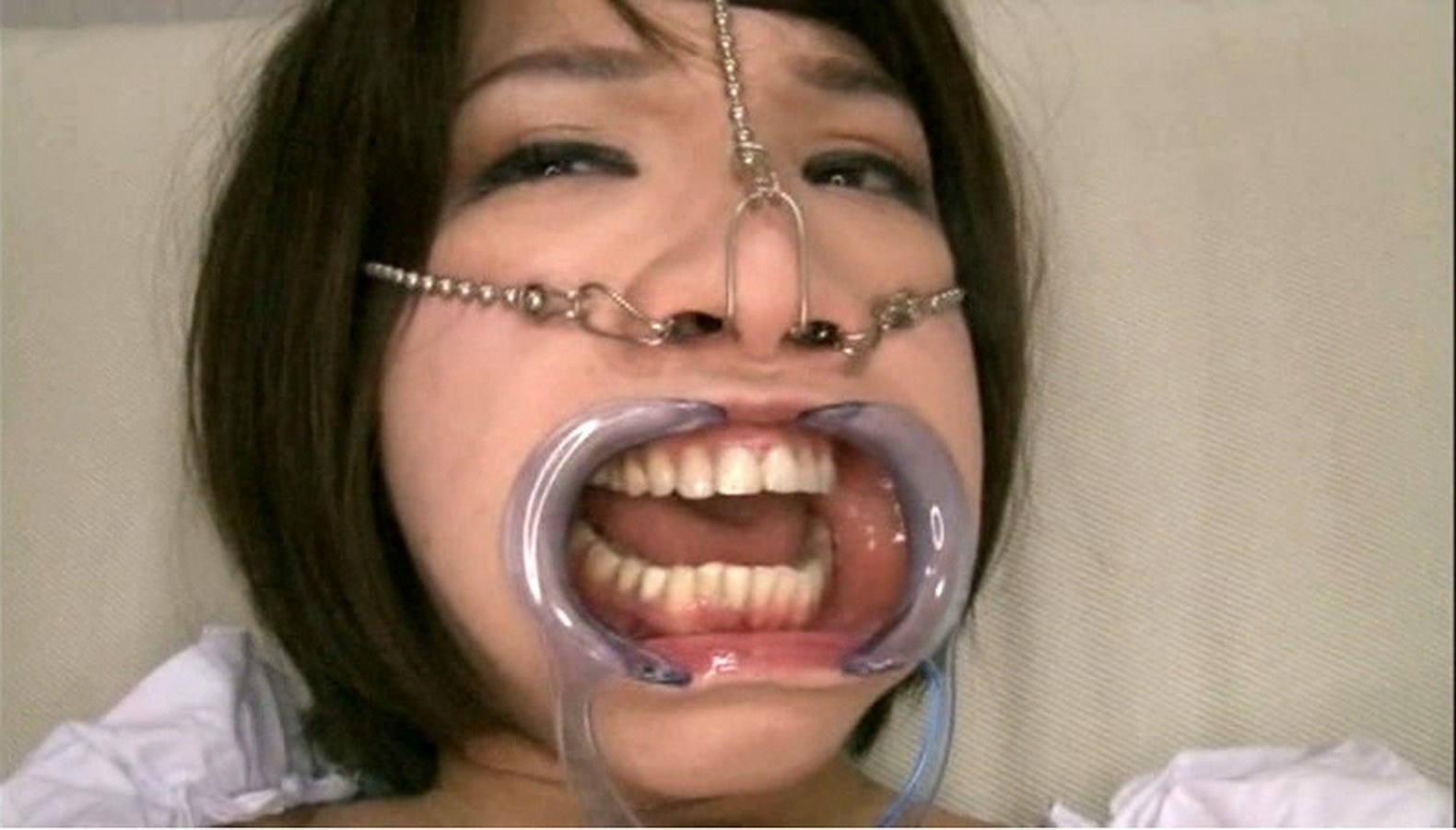 Asian Girl Mouth Gag - Redhead asian sub with mouth gag dominated - PornZog Free Porn Clips