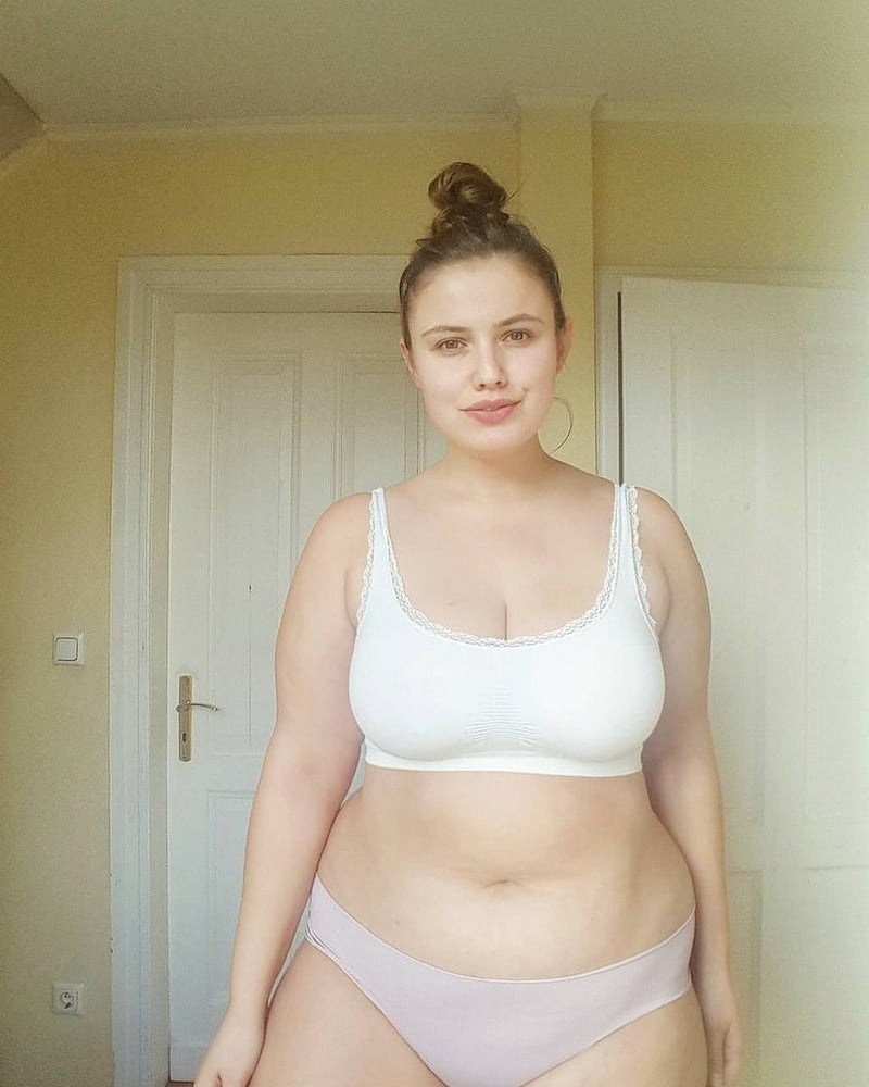 A little chubby woman