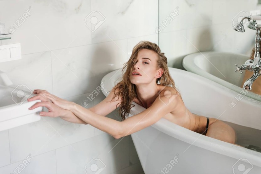 Lies in the bathroom