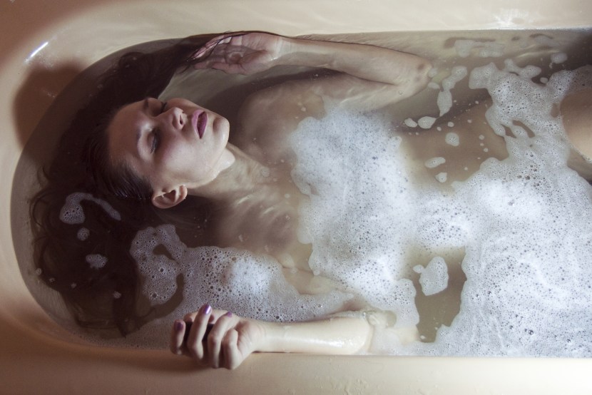 Man and woman in the jacuzzi
