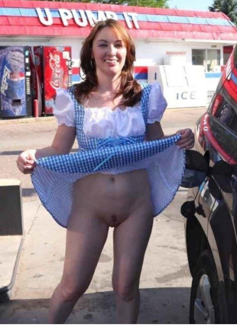 Young girls without panties