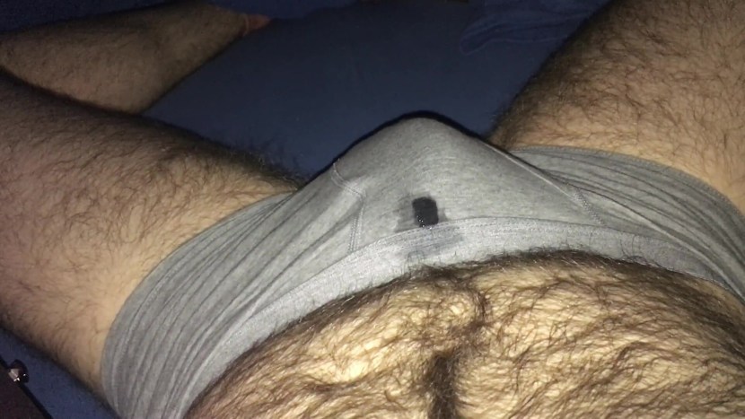 Hairy in transparent panties