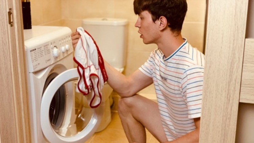 Huge hairy dick of a teenager