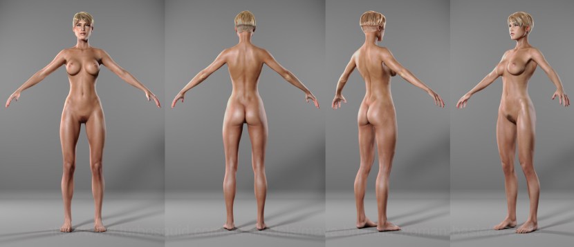 Modeling naked women