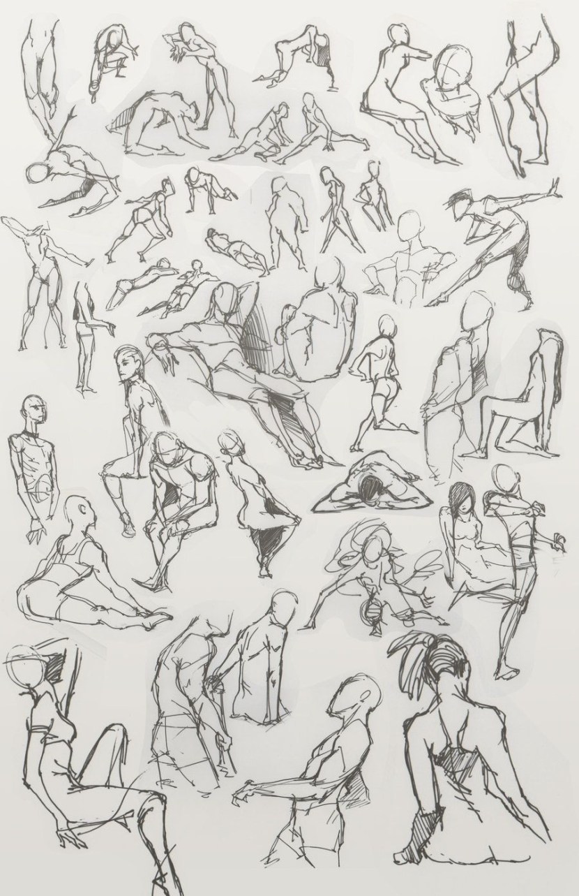 Poses for art