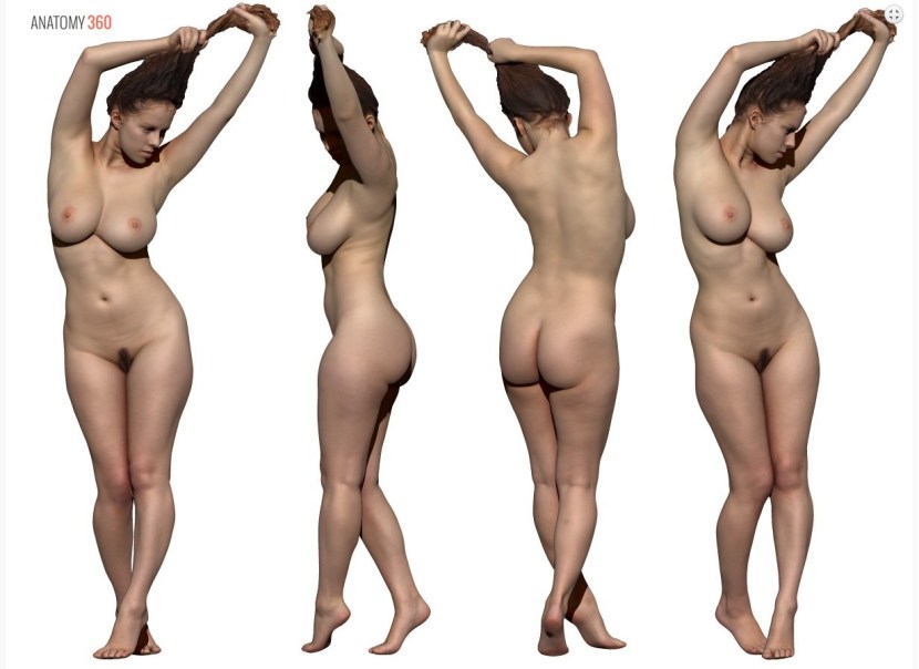 Different figures of naked women