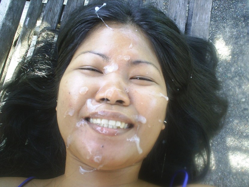 Cleaned face on the street