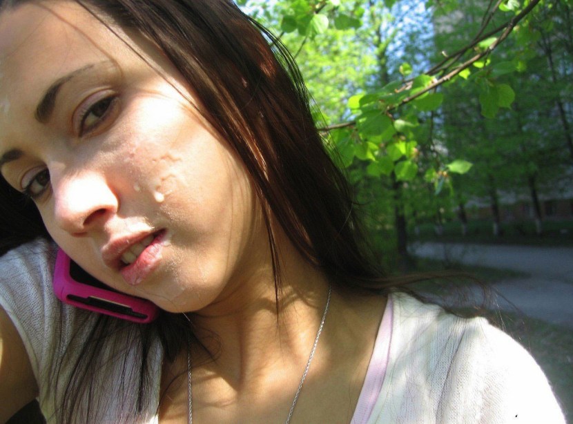 Young private on the face