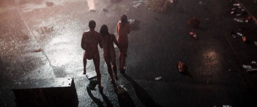 Mackenzie Davis grab and run boobs