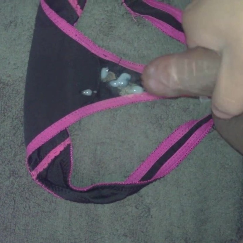 The girl finished in panties