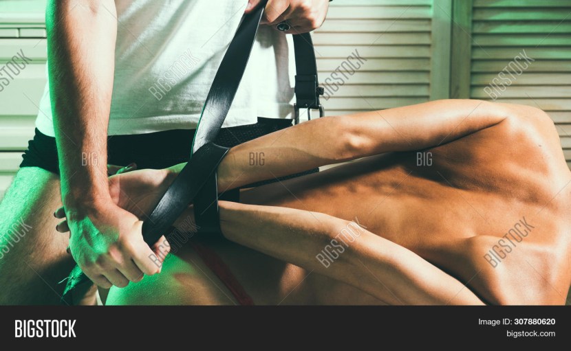 The guy punishes his girlfriend